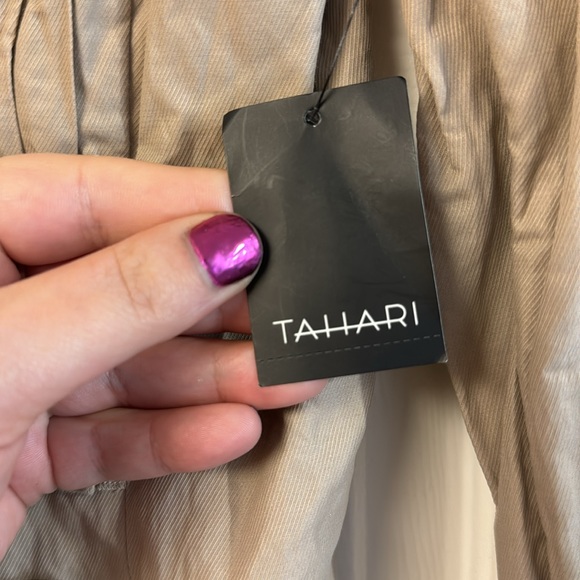 NWT Tahari tan cream light weight women’s blazer roti jacket work formal 12 - Picture 6 of 9